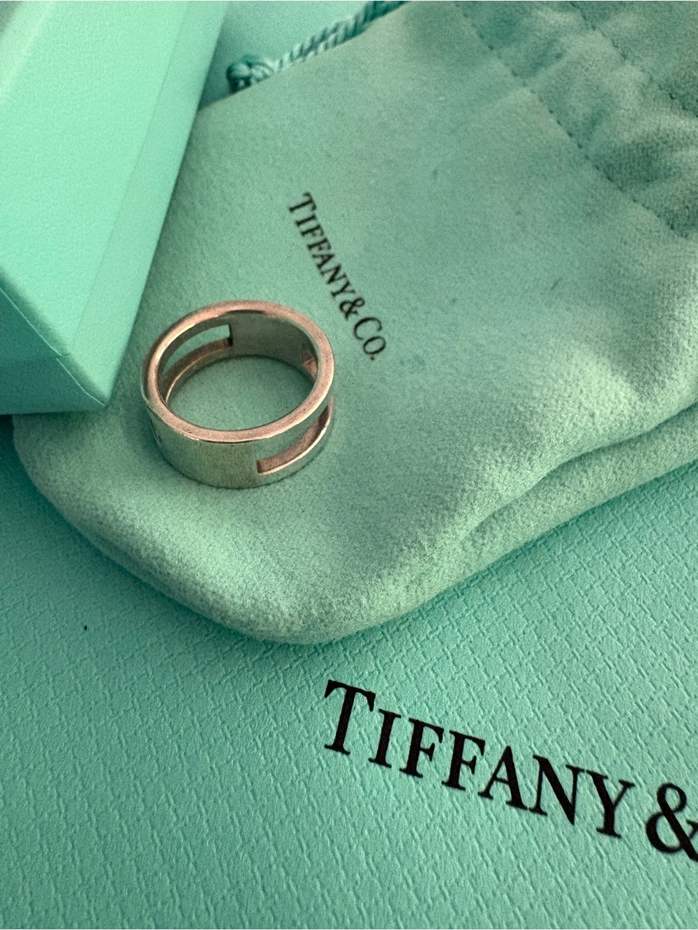 Tiffany & Co. Frank Gehry Open Torque Sterling Silver Ring - Picture 3 of 3